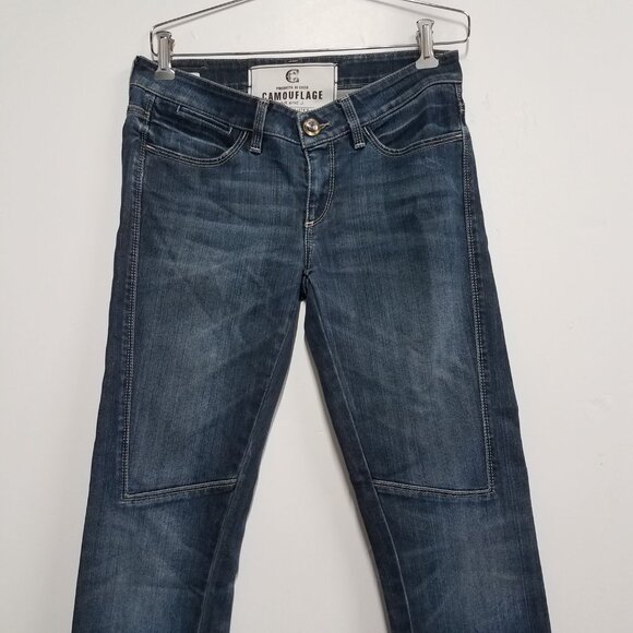 Camouflage AR and J Jeans Mary J Womens 29 | 43 Denim Made in Italy - Picture 3 of 12